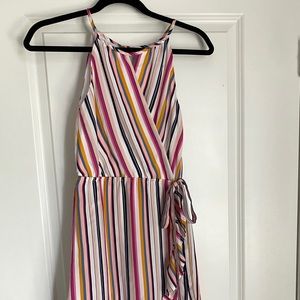 Striped Chiffon Dress